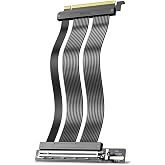 JEYI PCIE 5.0 Riser Cable Vertical GPU Mount x16 128GB/s RTX 5090/5080 | 200mm Flexible 90&deg;/180&deg; Bend, Gold Plated Pins, 29AWG EMI Shield, Near Zero Signal Loss, 6 Layer PCB, RTX 4090/5070 9070XT