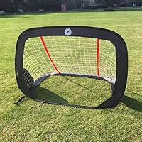 Kidseden 4FT Foldable Soccer Goals Children Pop-Up Play Goal for Outdoors Portable Square Soccer Goal with Carrying Bag Practice Training Sports Gift Idea for Kids