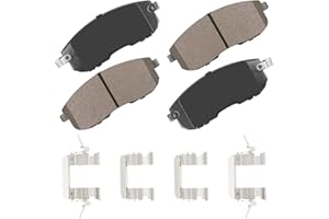 HYFTJYZ Ceramic Front Brake Pads Set Compatible with Nissan Altima/Cube/Juke/Sentra/Maxima/Versa/350Z,INFINITI G20/G35/I35/I30,Suzuki SX4,Automotive Replacement Brake Pads Front,Reliable Braking Power