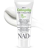 TSJ Bio NAD+ Collagelly Vegan Collagen Mask – 2.1 fl. Oz with 10,000ppm NAD+, NMN, Exosome Complex - Korean Skin Care | Super Peel-Off Face for Blackheads, Pores, Lifting, Exfoliating