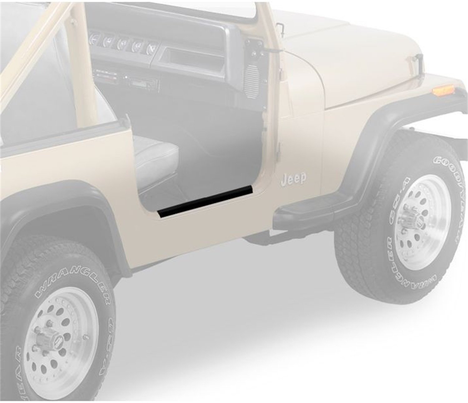 Amazon.com: Bestop 51049-01 HighRock 4X4 Black Door Sill Entry Guard Set  for 1997-2006 Wrangler TJ: Automotive