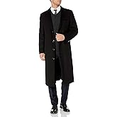 Adam Baker Men's Overcoat Single & Double Breasted Luxury Wool/Cashmere Full Length Topcoat