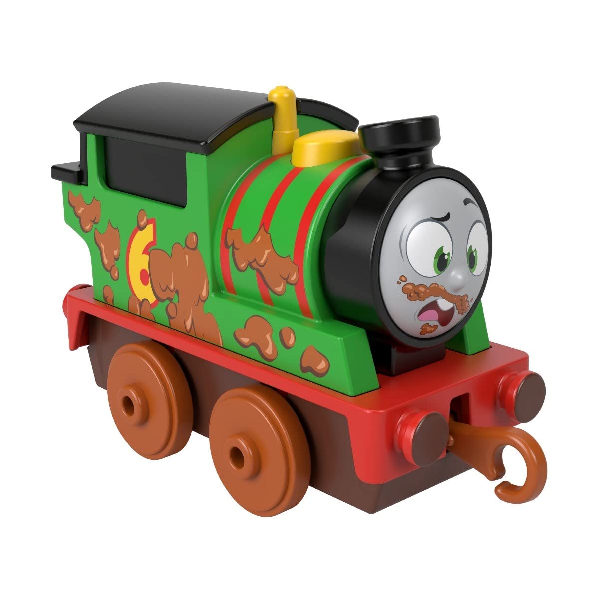 Thomas & Friends Fisher Price Mud Run Percy Push-Along Toy Train for Kids Ages 3+