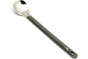 TOAKS Ultralight Titanium Tableware Outdoor Flatware Cutlery Fork and Spoon