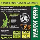 Komodo Habitat Moss Compact Brick Reptile Substrate Humidity Control view 5