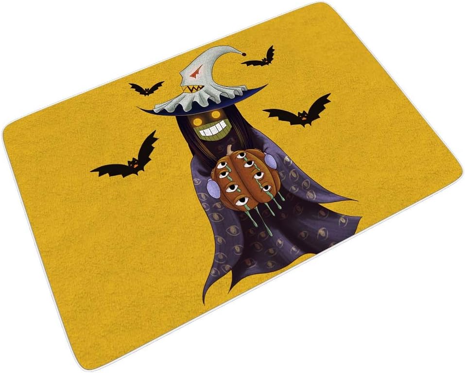 WEIFLY Pumpkin Wizard Pattern Stylish Mat Anti Fatigue