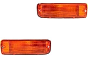 AM AUTOPARTS Bumper Mounted Parking Light Pair 4 Runner Set Side Corner for 96-98 4Runner