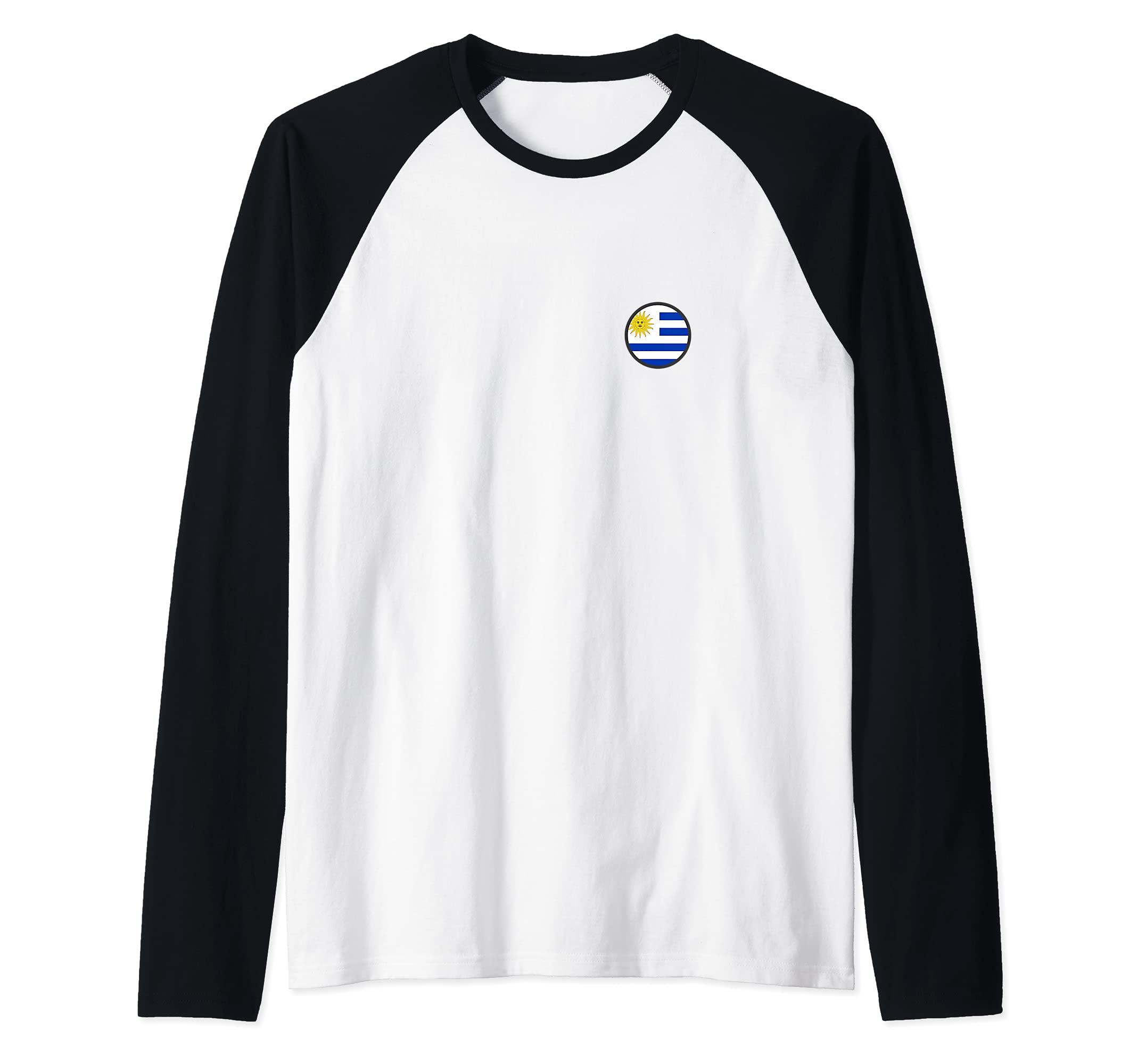 Flag Uruguay Raglan Baseball Tee