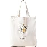Zeghk Christian Tote Bag, Christian tote Bag for Women, Bible tote bag, Bible Tote Bags for Women, Foral Tote Bag