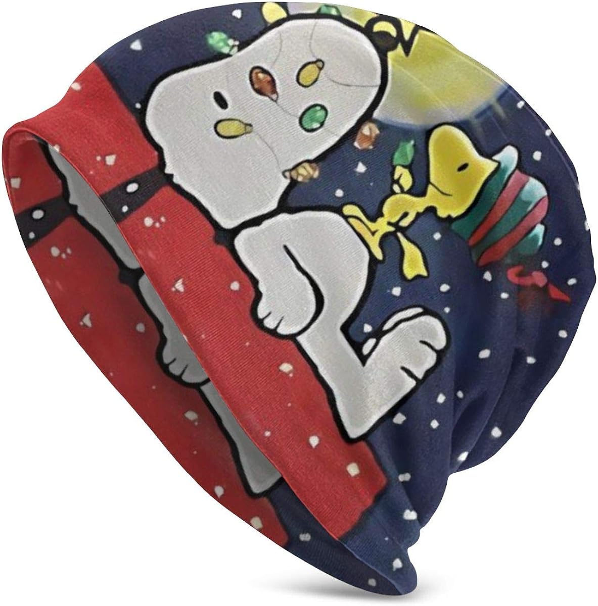 WOAIBAOBAO Snoopy Adult Men's Knit Hat Beanie Skull Cap Headwear Print