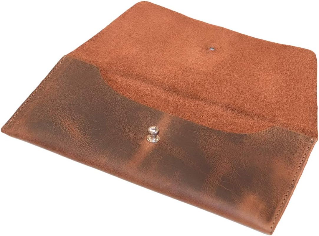  | Hide & Drink, Leather Utility Pouch / Wallet / Accessories / Cover / Travel Gear / Hand Bag, Handmade Includes 101 Year Warranty : Bourbon Brown | Travel Wallets