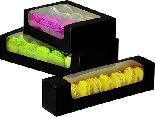 Caja para 8 Galletas o Macarons. Dimensiones: 230 x 50 x 55 mm: Amazon.es: Hogar