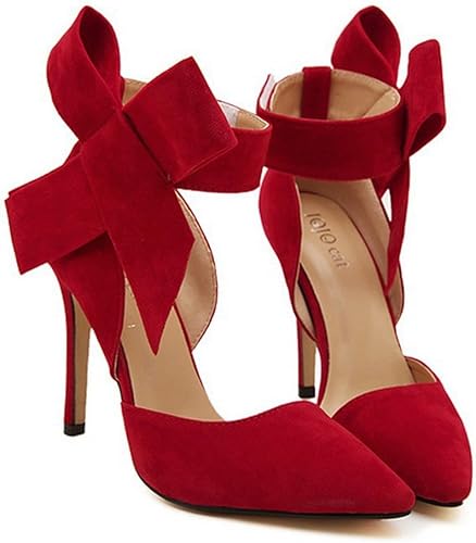 red bow tie heels