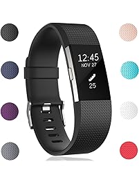 GEAK for Fitbit Charge 2 Bands, Adjustable Replacement Sports Wrist Bands for Fitbit Charge 2, Small Large