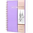 100 Sheets Small Sketchbook for Drawing, Hardcover Spiral Bound Sketch Pad 5.5 x 8.5 in, Art Sketch Book for Kids(68lb/100gsm), Drawing Notebook for Beginners Artists, Ideal for Gifts, Christmas