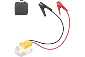 AFDLLDQM Jumper Cable Clamps for DeWalt 20V Battery Jump Starter, 2.0FT 8AWG Car Battery Jumper Cable with Adapter, Automotive Battery Booster Cable for Tools used to Jump Start a Car