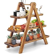 Set Of 2 Acacia Wood Serving Trays – Leaf-Shaped Platters For Food, Decor, Jewelry & More