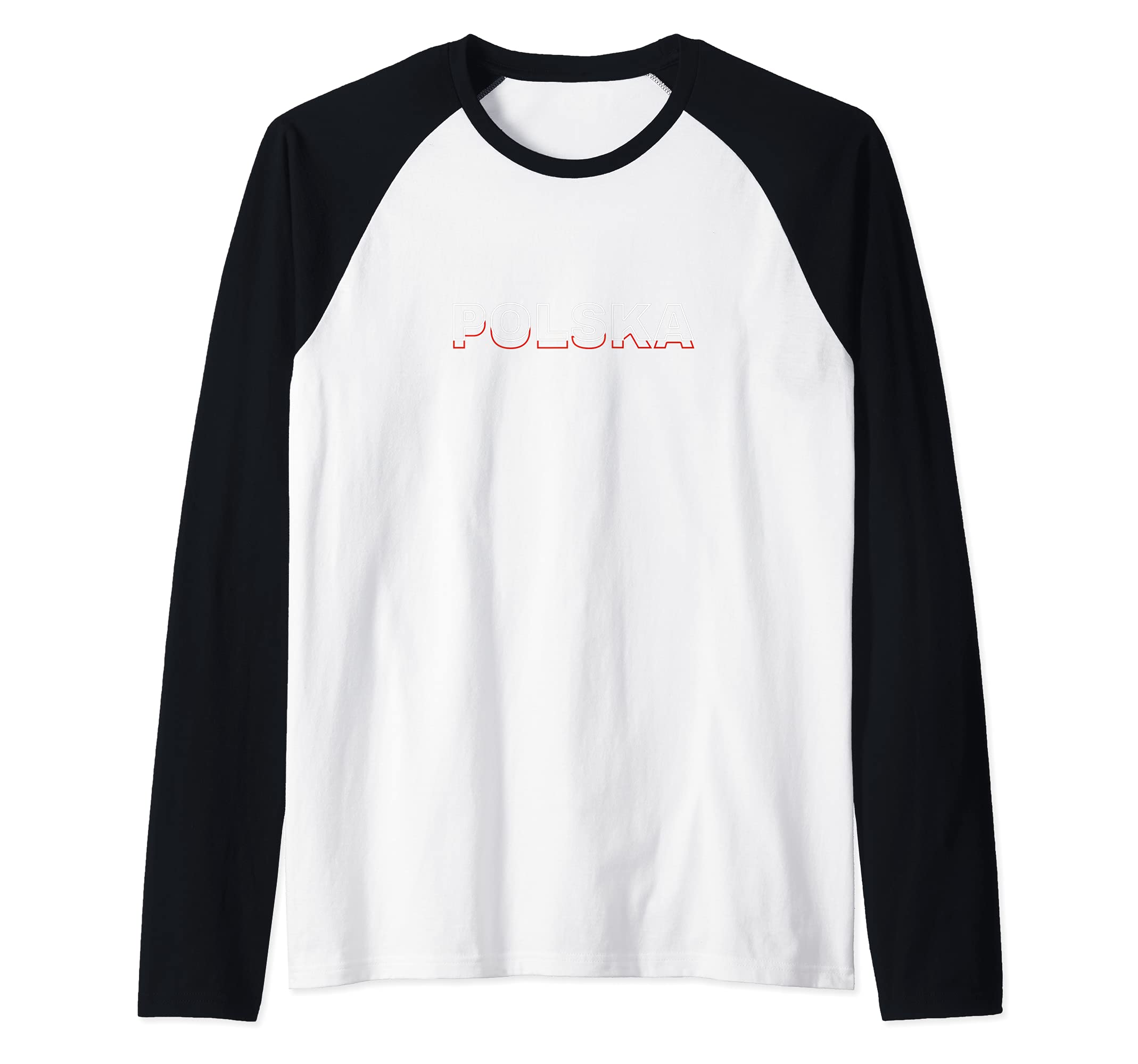 Flag Poland Raglan Baseball Tee
