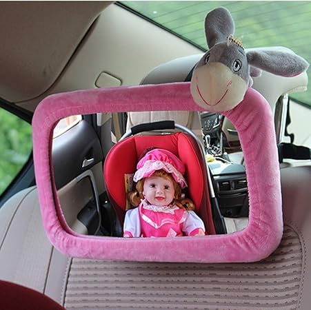 Amazon Co Jp 赤ちゃんの車のミラー 後向きチャイルドシートで赤ちゃんに目を離さないという心の安らぎ プレミアムブラックフレーム 色 E 車 バイク