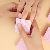 kuou 300 Pcs Nail Wipe Pads Pink 5x5cm Lint Free Remover Wipes view 6
