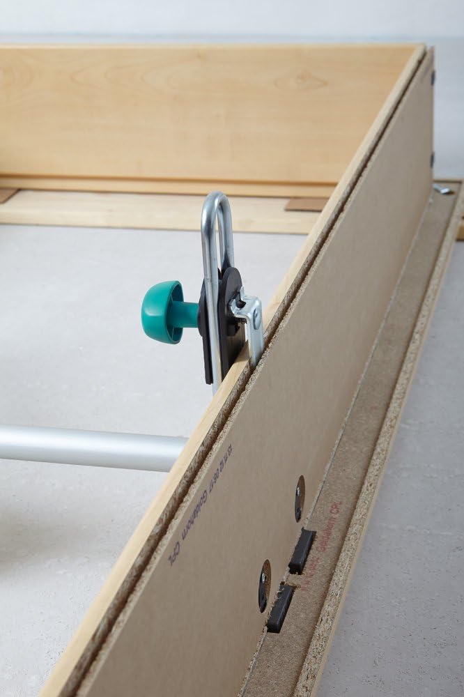 wolfcraft "Easy" Door Frame Jig I 3675000 I The Clever Helper for Fitting Doors, Turquoise, 610/735/860/985 mm - Image 5