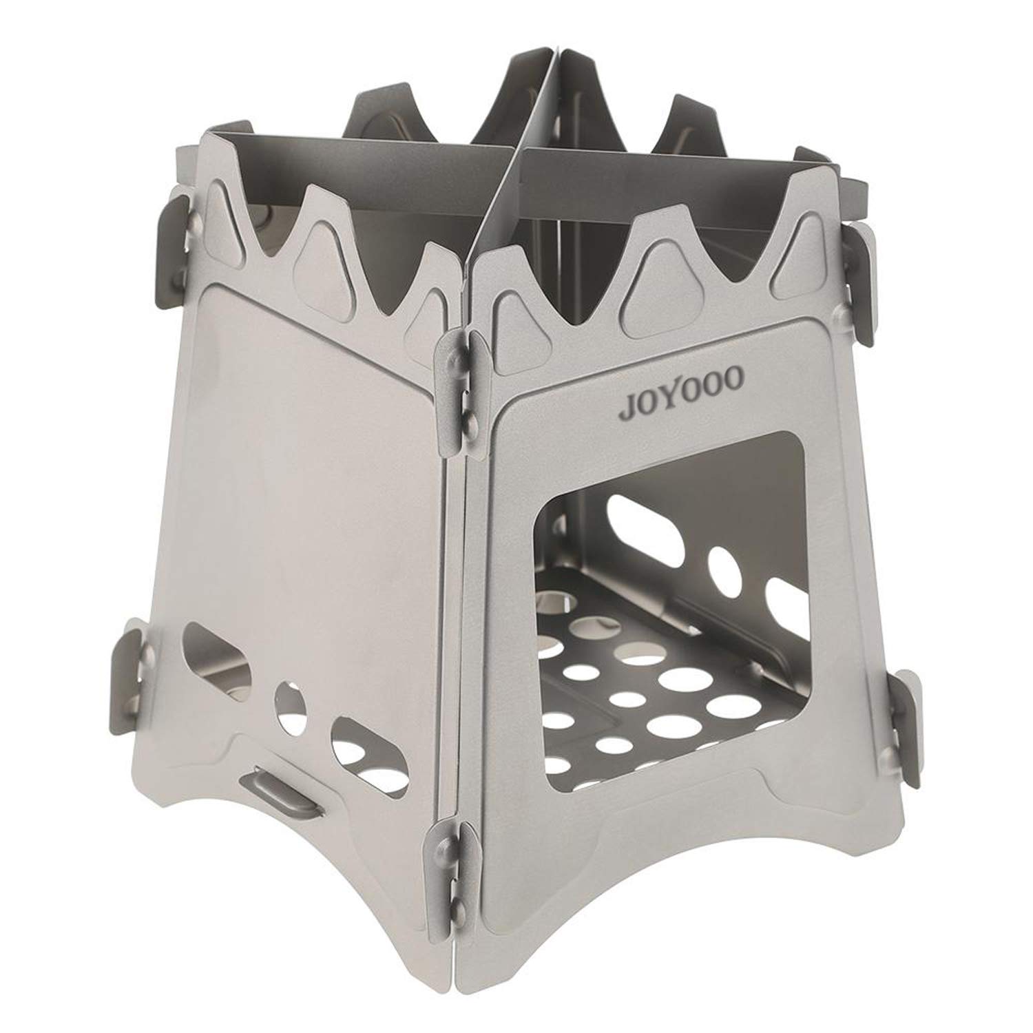 JOYOOO Camping Stove,Portable Folding Wood Stove Lightweight Pure