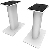 Kanto SP9W Desktop Speaker Stands for Small/Medium Bookshelf Speakers & Compact/Mid-Size 2”-4” Studio Monitors 8.3" Tall Pair White