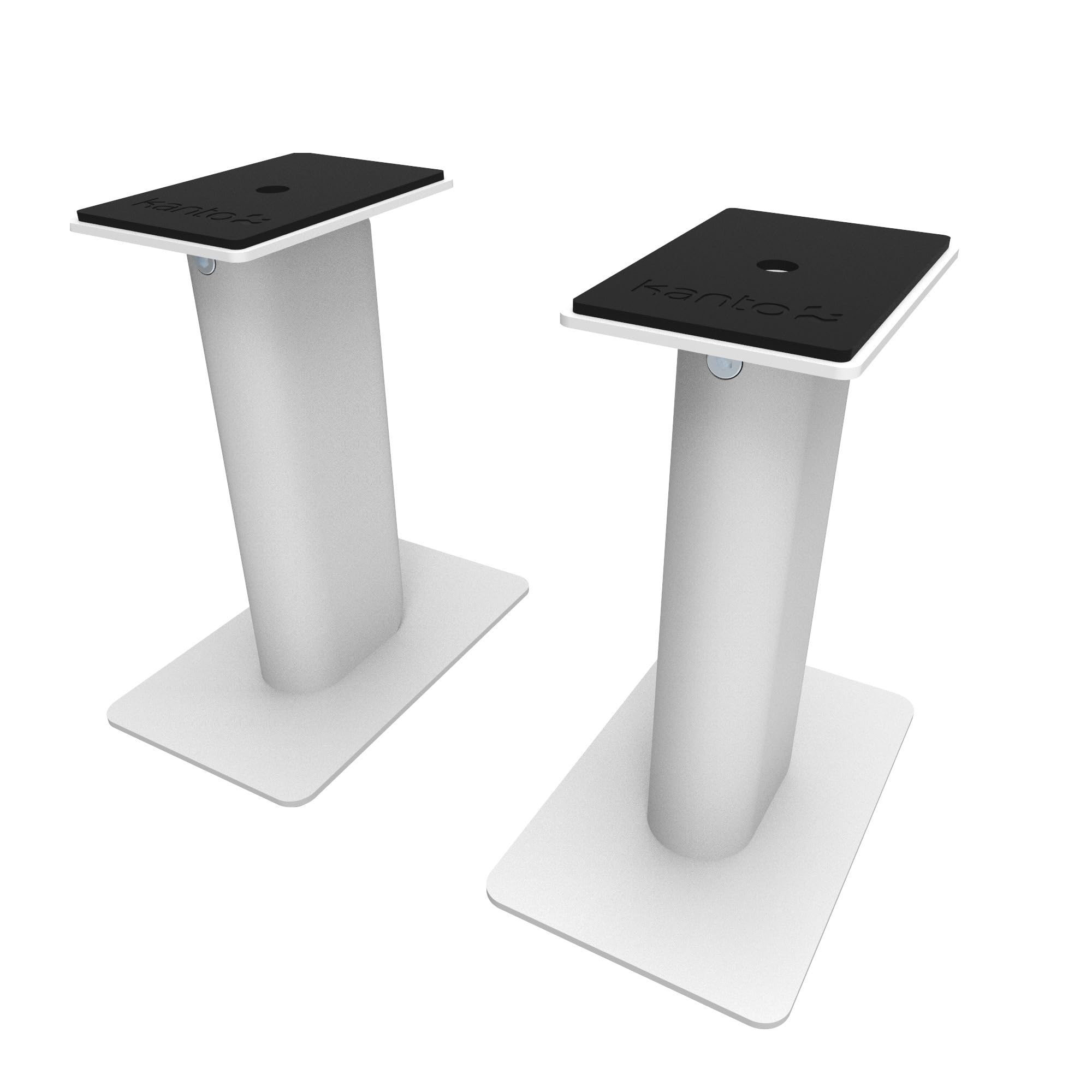 Kanto SP9W Desktop Speaker Stands for Small/Medium Bookshelf Speakers & Compact/Mid-Size 2”-4” Studio Monitors 8.3" Tall Pair White