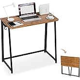 Folding Desk Small Foldable Desk for Small Space, 31.5 Inches Writing Computer Desks in Study, Home Office Foldable Office De