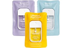 Touchland Power Mist Hydrating Hand Sanitizer Spray, BLOSSOM Trio Set (Lavender, Vanilla, Rainwater), 1 FL. OZ. Travel Size (Set of 3)