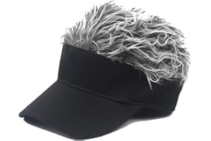 YEKEYI Fake Hair Baseball Hat with Wig Spiked Hairs Cycling Bike Bicycle Cap Fake Hair Wig Visor for Boy&Girl&Adult