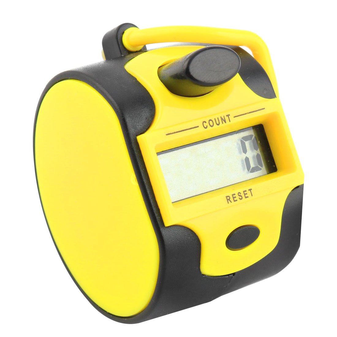 Sourcingmap Office Handheld 5 Digit Numbers LCD Display Tally Click Counter Black Yellow