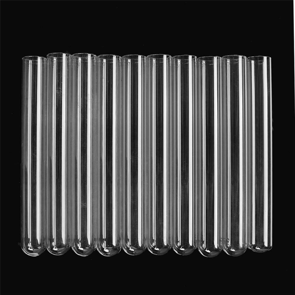 EsportsMJJ 10pcs 38ml Glass Tubing Borosilicate Pyrex Tubes Blowing Test Tube 20mm x 1mm x150 mm