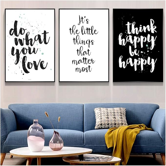 Empty Citas Inspiradoras de Estilo nórdico Arte de la Pared Pintura en