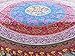 Aakriti Gallery Cotton Mandala Tapestry Wall Hanging - Bohemian Bedspread, Boho Blanket/Throw Tapestries for Living Room, Home Décor (Multi Color, 92x82)