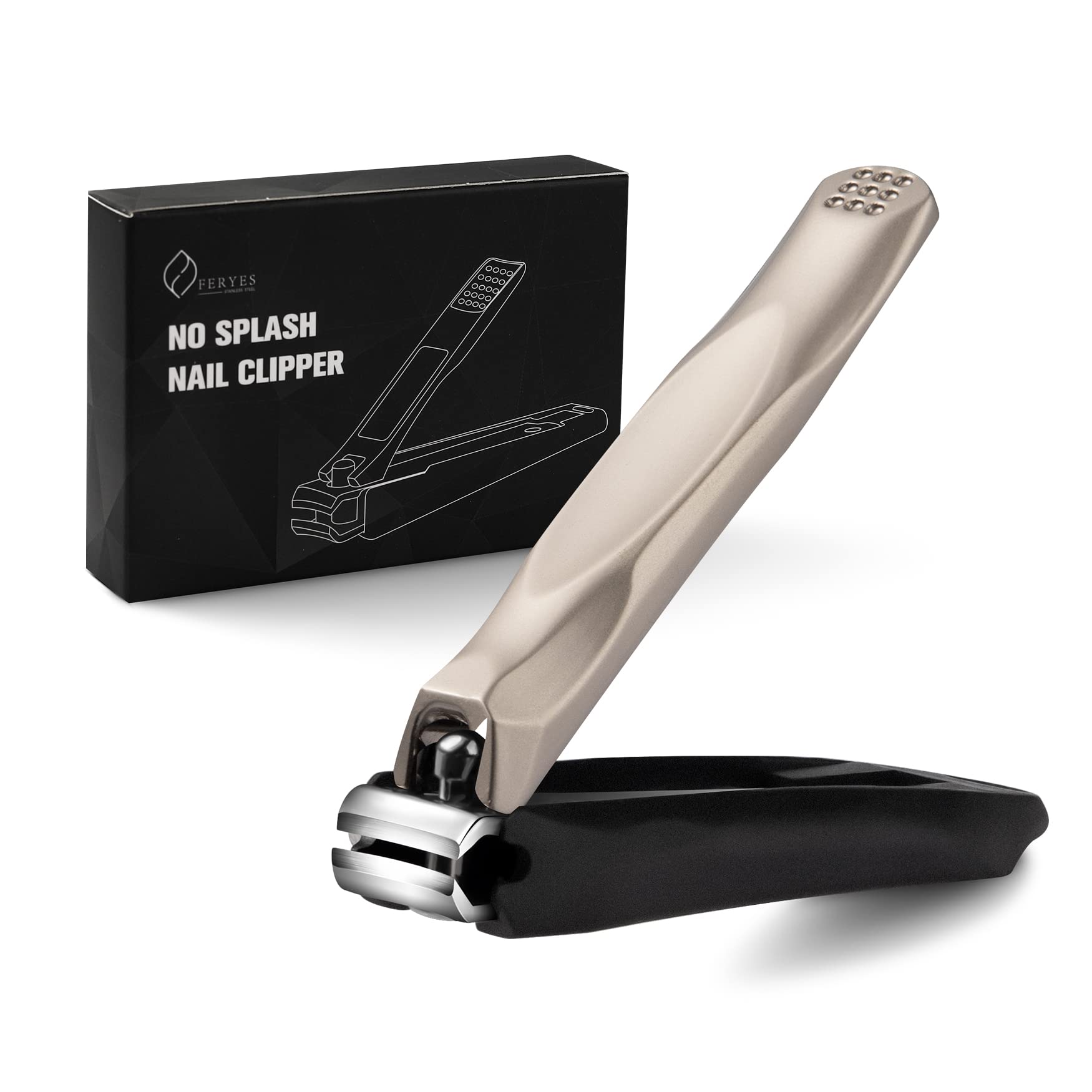 No-Mes Fingernail and Toenail Clipper Gift Set, Catches Clippings, Built-in Nail File, Made in USA main image 0