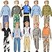 E-TING Fashionista Clothes 3 sets Long Sleeved Ken Suit Shirt Coat Pants Outfit Jacket Trousers for Ken Dolls