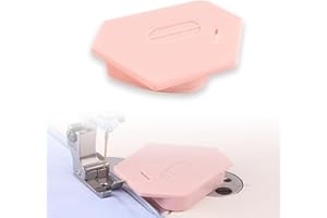 CLRZOL Magnetic Seam Guide for Sewing Machine, New Upgraded Multi-Purpose Tool Polygonal Strong Magnetic Gauge, Multifunctional Polygonal Hemmer Guide with Scale, Sewing Accessories Supplies (Pink)