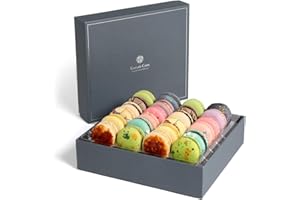 Kayla's Cake Premium French Macarons Cookies Gift Baskets Gourmet Chocolate Box Desserts Birthday Snack Care Packages College Students Mothers Day Thank You Condolences Him Mom Women Men Signature 24
