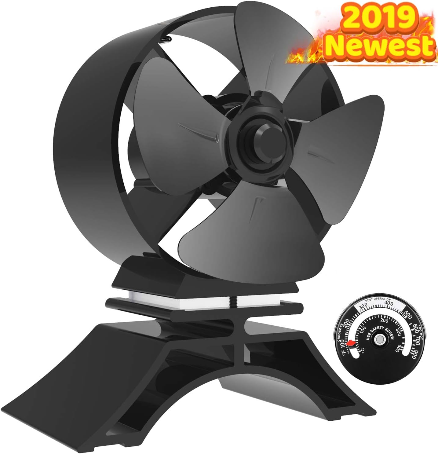 Ventilateur de poêle Mini 4 à lames convenant au très petit espace sur bois/poêle à bois/foyer Ventilateur de poêle Mini 4 à lames convenant au très petit espace sur bois/poêle à bois/foyer
