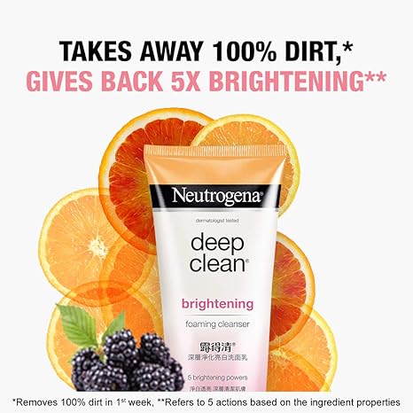 neutrogena brightening foaming cleanser ingredients