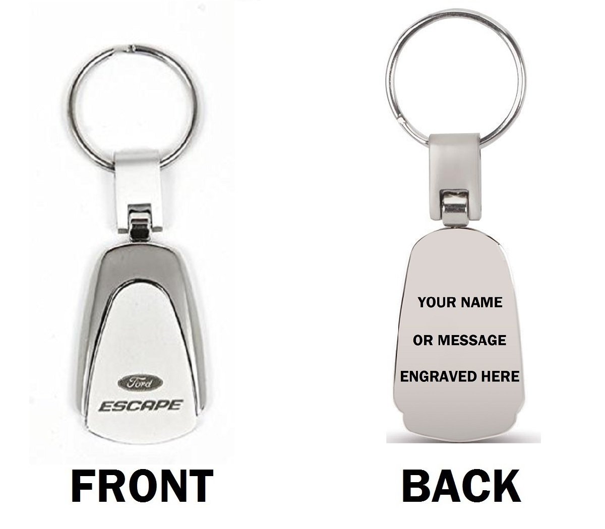 Autogold ® KC3.MAG - Magnum Chrome Teardrop Key Chain Autogold ® KC3.MAG - Magnum Chrome Teardrop Key Chain