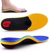 VALsole Orthotic Insole Arch Support Flat Feet Plantar Fasciitis Blue UK 6-25cm