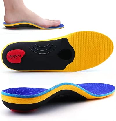 VALsole Orthotic Insole Arch Support Flat Feet Plantar Fasciitis Blue UK 8-27cm