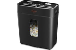 VidaTeco Shredder for Home Use 8-Sheet Cross-Cut Paper Shredder with P-4 Higher Security,Shred Card/Clip/Staple,Small Document Shredding Machine for Home Office Heavy Duty with Jam Proof,3.04-Gal Bin
