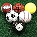 MarketBoss 6 PCS Golf Balls (Basketball, Football, Volleyball,Tennis, Baseball, 8-Ball) Double-Layer Construction 75% Strong Resilience Force Sports Practice Novelty Balls Golf Balls Gift