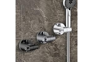 Shower Head Holder Suction Cup No Drilling Wall Mount Adjustable Handheld Showerhead Bracket Removable Waterproof ,Fix Firmly