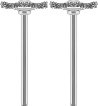 Dremel 428 Carbon Steel Brush Set, 19 mm, 2 Brushes for Rust Removal