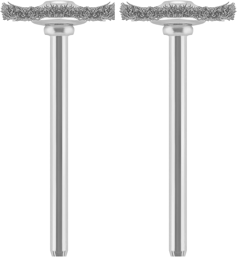 Dremel 428 Carbon Steel Brush Set, 19 mm, 2 Brushes for Rust Removal