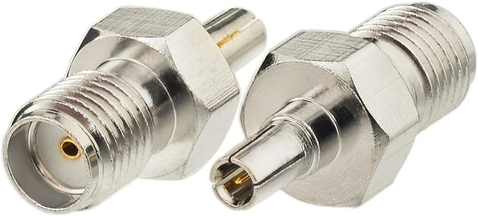 Eightwood SMA 4G Antenna Adapter SMA to CRC9 Male to SMA Female Antenna Adapter 2pcs Compatible for 4G Router Netgear AC785 Hsdpa Huawei 2G 3G 4G LTE Antenna UMTS Mobile Broadband